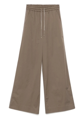 Lorena Antoniazzi drawstring trousers - Brown