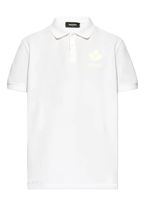 DSQUARED2 embroidered-logo polo shirt - White