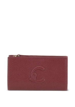 Coccinelle embossed logo leather wallet - Red