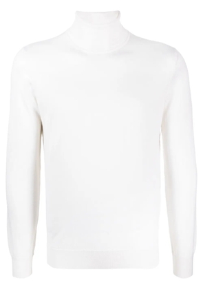 Zegna roll-neck fine-knit jumper - White