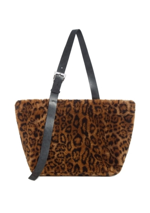 Apparis Esti leopard tote bag - Brown