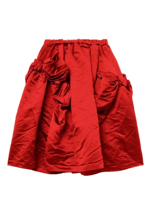 Comme Des Garçons Comme Des Garçons ruffled midi skirt - Red