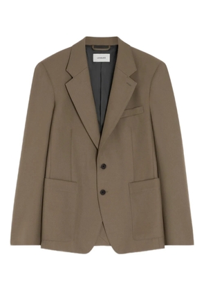 LEMAIRE tailored patch-pockets blazer - Green
