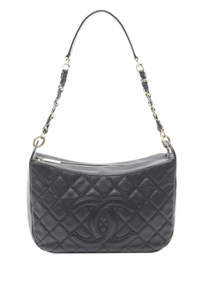 CHANEL Pre-Owned 2004-2005 Quilted Caviar Timeless CC shoulder bag - Black