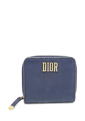 Christian Dior Pre-Owned logo-appliqué wallet - Blue