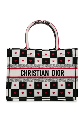 Christian Dior Pre-Owned 2021 Medium Dioramour D-Chess Book tote bag - White