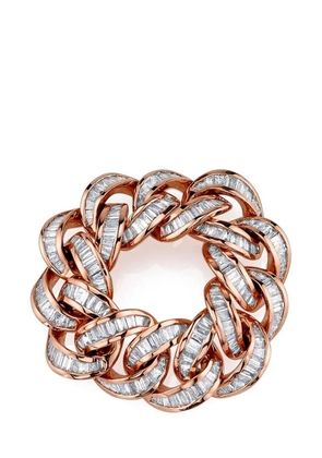SHAY 18kt white gold Essential Link diamond ring - Pink