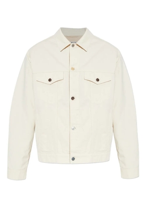 Moschino button-fastening flap-pocket jacket - Neutrals