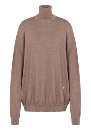 Moschino wide-sleeves virgin wool jumper - Neutrals
