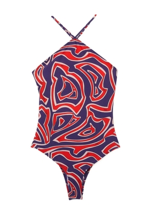 PUCCI labirinto print swimsuit - Purple