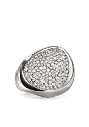 John Hardy sterling silver Pebble diamond ring