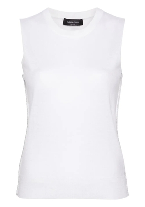 Fabiana Filippi lurex-detail fine-knit top - White