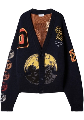 Off-White Moon Phase cardigan - Blue