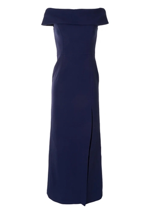 Rebecca Vallance off-shoulder long gown - Blue