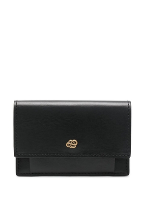 By Malene Birger Aya logo-plaque leather wallet - Black