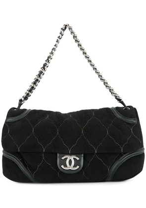 CHANEL Pre-Owned Quilted CC logos chain shoulder bag - Black