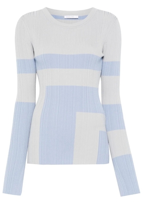 Patrizia Pepe colour-block top - J4E4 Glass grey/Sky