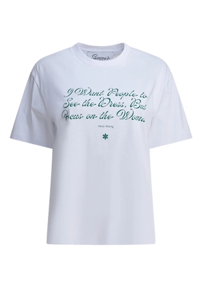 Semper quote-print T-shirt - White