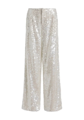 Alberta Ferretti sequin trousers - White