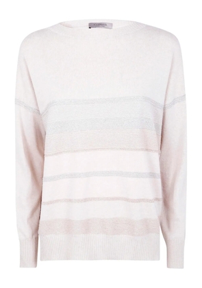 D.Exterior striped sweater - Pink