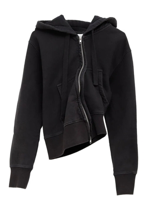 Vaquera cotton zip hoodie - Black