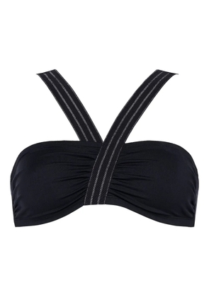 ERES Rendez-vous cross-strap bikini top - Black