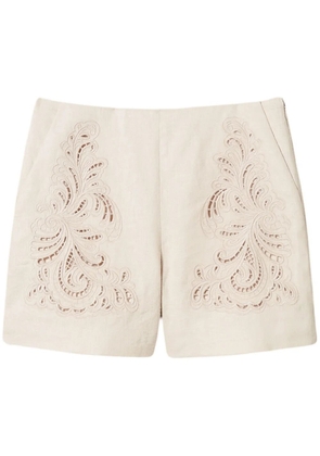TWINSET embroidered shorts - Neutrals