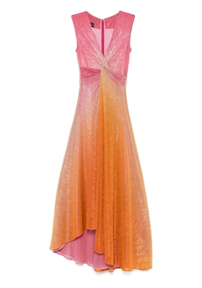 Talbot Runhof gradient lurex gown - Pink