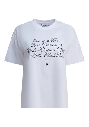 Semper quote-print crew-neck T-shirt - White