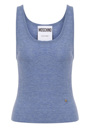Moschino fine-ribbed top - Blue