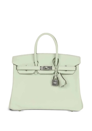 Hermès Pre-Owned 2024 Birkin 25 Swift calfskin palladium-hardware tote bag - Green