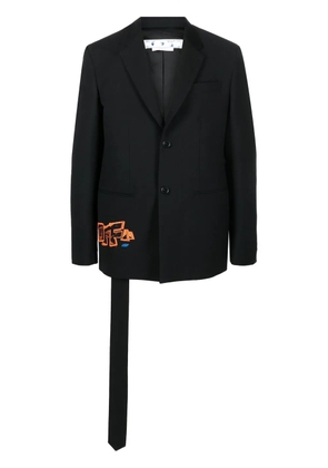 Off-White Graf Coupe' Strap Rel single-breasted blazer - Black