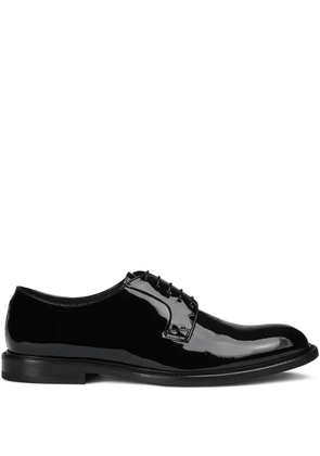Doucal's leather lace-up derby shoes - Black