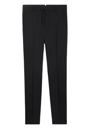 AMI Paris twill tapered-leg trousers - Black