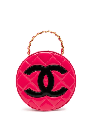 CHANEL Pre-Owned 1995 diamond-quilted CC handbag - Pink