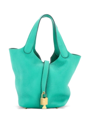 Hermès Pre-Owned Picotin Lock Bag Clemence PM bucket bag - Green
