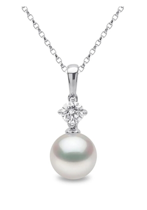Yoko London 18kt white gold Classic pearl necklace - Silver