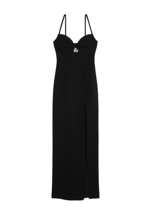 Blumarine crystal-embellished maxi dress - Black