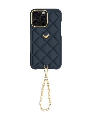VELANTE quilted leather iPhone case - Black