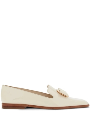 Ferragamo New Vara leather loafers - White