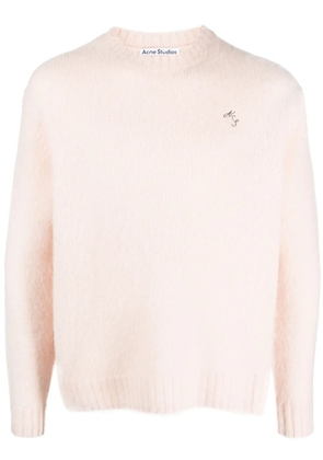 Acne Studios crew-neck wool jumper - Pink
