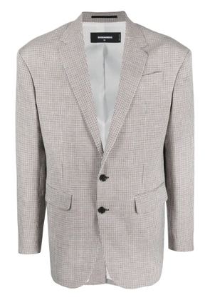 DSQUARED2 single-breasted checked jacket - Blue