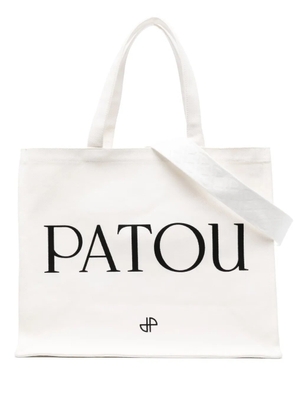 Patou Patou canvas tote bag - Neutrals