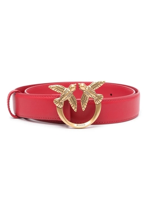 PINKO Love Birds leather belt - Red