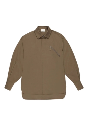 Bally zip-pocket shirt - Neutrals