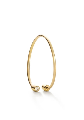 Shihara 18kt yellow gold Twist Round 02 diamond single earring