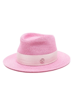 Maison Michel Andre hemp fedora hat - Pink