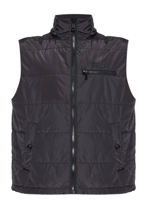 Versace Jeans Couture zip-up quilted gilet - Black