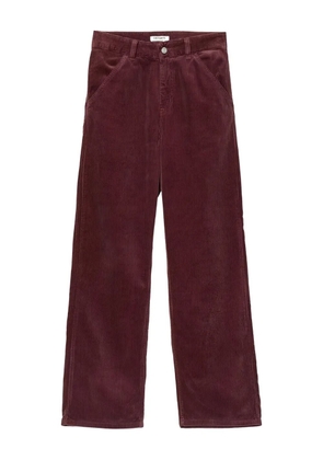 Carhartt WIP corduroy-texture logo-patch trousers - Red