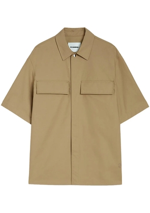 Jil Sander flap-pocket shirt - Brown